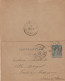 MP 162 . 56 . Entier Postal . Petit Format . Vannes . Cachet Rond Pointillé . 1896 . - Cards/T Return Covers