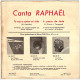 Raphael - Te Voy A Contar Mi Vida / A Pesar De Todo. Single - Autres & Non Classés