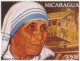 Famous Women Mother Teresa, Indira Gandhi, Roosevelt, Marie Curie, Nobel Prize Winner, Medical, Indian, Nicaragua FDC - Mother Teresa