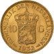 Pays-Bas, Wilhelmina I, 10 Gulden, 1932, Or, SPL, KM:162 - 10 Florín Holandés (Gulden)