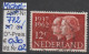 1962 - NIEDERLANDE - SM "Silberhochzeit Königin Juliana"  12C Dkl'braunrot - O  Gestempelt - S. Scan (772o 01-05 Nl) - Usati
