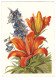 USSR 1955 LILIES AND DELPHINIUMS MOROZOVA # 102 POSTAL STATIONERY UNUSED IMPRINTED STAMP GANZSACHE - 1950-59