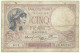 FRANCE - 5 Francs - 26.10.1939 - Pick: 83 - " Violet " - 5 F 1917-1940 ''Violet''