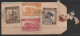 étiquette De Sac Postal Affr. N°241+234+266+237 Càd "LEOPOLDVILLE/18-10-1945" + Papillon Douane - Lettres & Documents