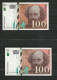 France Cézanne   100  Francs   4 Billets  1997 X 2 Et 1998 X 2    Voir  Scans     Soldes ! ! ! - 100 F 1997-1998 ''Cézanne''