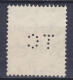 Great Britain Perfin Perforé Lochung 'TC' 1938 Mi. 205 X, GV. LONDON Cancel (2 Scans) - Perfins