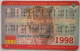 Russia 25 Units Chip Card - Happy New Year 1998 - Russia