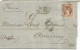 ESPAÑA HARO LA RIOJA A ANNONAY 1872 SOBRESCRITO MAT AMBULANTE BORDEAUX A CETTE - Lettres & Documents