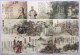 China Silk Postage Postcard - Ancient Poetry，18 Pcs - Postkaarten