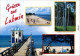 Ansichtskarte Lubmin Seebrücke, Strand, Wald 2000 - Lubmin