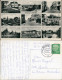 Ansichtskarte Bünde Eschstraße, Bahnhofstraße, Freibad 1956 - Buende