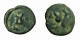 Ancient India Coin Quarter Karshapana Taxila AE16mm Moon Hill / Bull 03820 - Indian