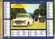 Calendrier Double CITROEN DS 19 + 403 PEUGEOT 1964 - Tamaño Pequeño : 2001-...