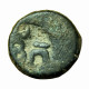 Ancient India Coin Quarter Karshapana Taxila AE14mm Moon Hill / Bull 03825 - Indiennes