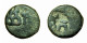 Ancient India Coin Quarter Karshapana Taxila AE14mm Moon Hill / Bull 03825 - Indian