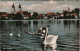 Ansichtskarte Bad Waldsee Schwäne Und Stadt Color 1959 - Bad Waldsee