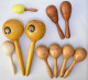 Lote De Maracas De Madera. Meinl Y Genéricas - Musical Instruments