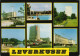 Ansichtskarte Leverkusen Stadthochhaus, BAYER AG, City, Schwimmbad 1986 - Leverkusen