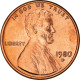 Monnaie, États-Unis, Lincoln Cent, Cent, 1980, U.S. Mint, Denver, FDC, FDC - 1959-…: Lincoln, Memorial Reverse