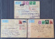 Norvège 1943 3 Lettres Avec Censure Allemande Et Réexpédition TB - Cartas & Documentos