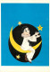 Illustration - Signature Valérie Aslan - Pierrot - Lune - Carte Neuve - CPM - Voir Scans Recto-Verso - Aslan