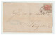 DANEMARK --1871-- 4 SKILLING -- Oblitération Komb.stlp ; 181 SJAELL.P.B.1.3 Pour STAGELSE - Cartas & Documentos