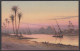 00882/ Egypt Sunset On The Nile, The Pyramids Of Giza, Lovely Card, - Pyramids