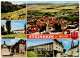 Germany, West 1990 Postcard Steinheim In Westf. - Multiple Scenic Views; 60pf. Summer Evening By Heinrich Vogler Stamp - Steinheim