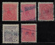 Brazil 1918/… 5 Different Cancel Santa Catarina Railway Station Ascurra Blumenau Indayal Itoupava Secca EFSC - Briefe U. Dokumente