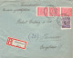 PROVINZ SACHSEN - EINSCHREIBEN 1945 MAGDEBURG - HANNOVER Mi 76, 79 / 6128 - Covers & Documents