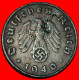 * SWASTIKA: GERMANY  10 PFENNIGS 1940E SAXONY! THIRD REICH 1933-1945! · LOW START ·  NO RESERVE! - 10 Reichspfennig