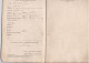 CHATEAUROUX ANCIEN LIVRET DE LA CAISSE DE RETRAITE VIEILLESSE ANNEE 1842 A M BARISSAT JACQUES A BRENAT PUY DE DOME - Banco & Caja De Ahorros