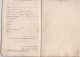 CHATEAUROUX ANCIEN LIVRET DE LA CAISSE DE RETRAITE VIEILLESSE ANNEE 1842 A M BARISSAT JACQUES A BRENAT PUY DE DOME - Bank En Verzekering