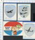 4 X Stickers - Koninklijke Luchtmacht , Kies Defensie Voor Een Startbaan  (2)  - Not Used  - 2 Scans For Originalscan !! - Aviazione