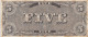 CRBX0334 BILLETE EEUU FALSO  5 DOLARES 1861  BC - Sonstige – Amerika