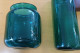 Coppia Di Cristalli Colore Verde Bottiglia, VE Vetreria Etrusca Made In Italy - Verre & Cristal