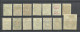 RUSSLAND RUSSIA 1920 Bürgerkrieg Wrangel Armee Lagerpost In Gallipoli * Incl. Set Off Variety - Wrangel Leger