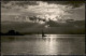 Ansichtskarte Chiemsee Chiemsee Segler Abendlicht - Stimmungsbild 1959 - Chiemgauer Alpen