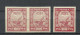 RUSSLAND RUSSIA 1921 Michel 161 MNH Very Light Shade Variety As 3-stripe + Normal/regular Shade - Unused Stamps