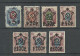 RUSSLAND RUSSIA 1922/1923 = Lot Of 7 Stamps From Set Michel 201 - 207 MNH/MH (100 P. OPT Is MH/*, All Others Are MNH) - Ungebraucht