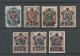 RUSSLAND RUSSIA 1922/1923 = Lot Of 7 Stamps From Set Michel 201 - 207 MNH/MH (100 P. OPT Is MH/*, All Others Are MNH) - Nuevos