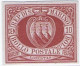 San Marino S. Marino (sm12). Stemmi. Prova Di Macchina Su Carta Grigia Del 10c Rosso Bruno Del 1899, Non Dentellata, Ott - Nuovi