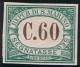 San Marino S. Marino 1897 (sm15), Segnatasse 60c. Sass. P5, Cat. 280,00. Prova Di Macchina Su Carta Grigiastra Senza Fil - Nuovi