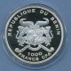 Benin 1000 Francs 2007 A.v.Humboldt Segelschiff, Silber, PP Kapsel (m4734) - Benín