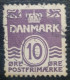 Denmark Wavy Lines 10 Classic Used Stamp - Sonstige & Ohne Zuordnung