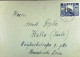 Polen: Brief Mit POLSKA 10 Zt I Geschnitten Um 1948 Aus REDA Nach Halle/Saale (Sowj. Zone) - Mittig Mit Falz - Cartas & Documentos