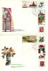 Poland 1969 Tourism,set 4 First Day Covers - FDC