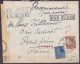 Bulgarie - Env. Recommandée Par Avion Affr. 19L Càd "СОФИЯ /24.VII.1942/ SOFIA" Pour PARIS - Bande Et Cachets Censure Al - Covers & Documents