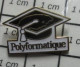 718A Pin's Pins / Beau Et Rare / INFORMATIQUE / TOQUE D'ETUDIANT RICAIN POLYFORMATIQUE - Informatique