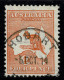Australia 1913 Kangaroo 4d Orange 1st Watermark Used - HOBART, TAS - Usati